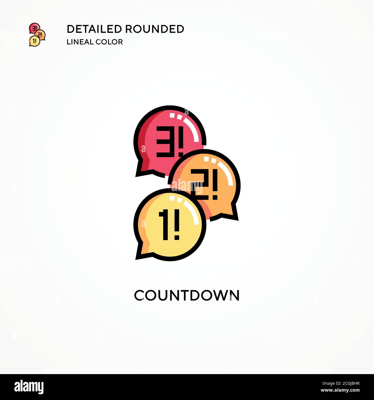 Countdown vector icon. Modern vector illustration concepts. Easy to ...