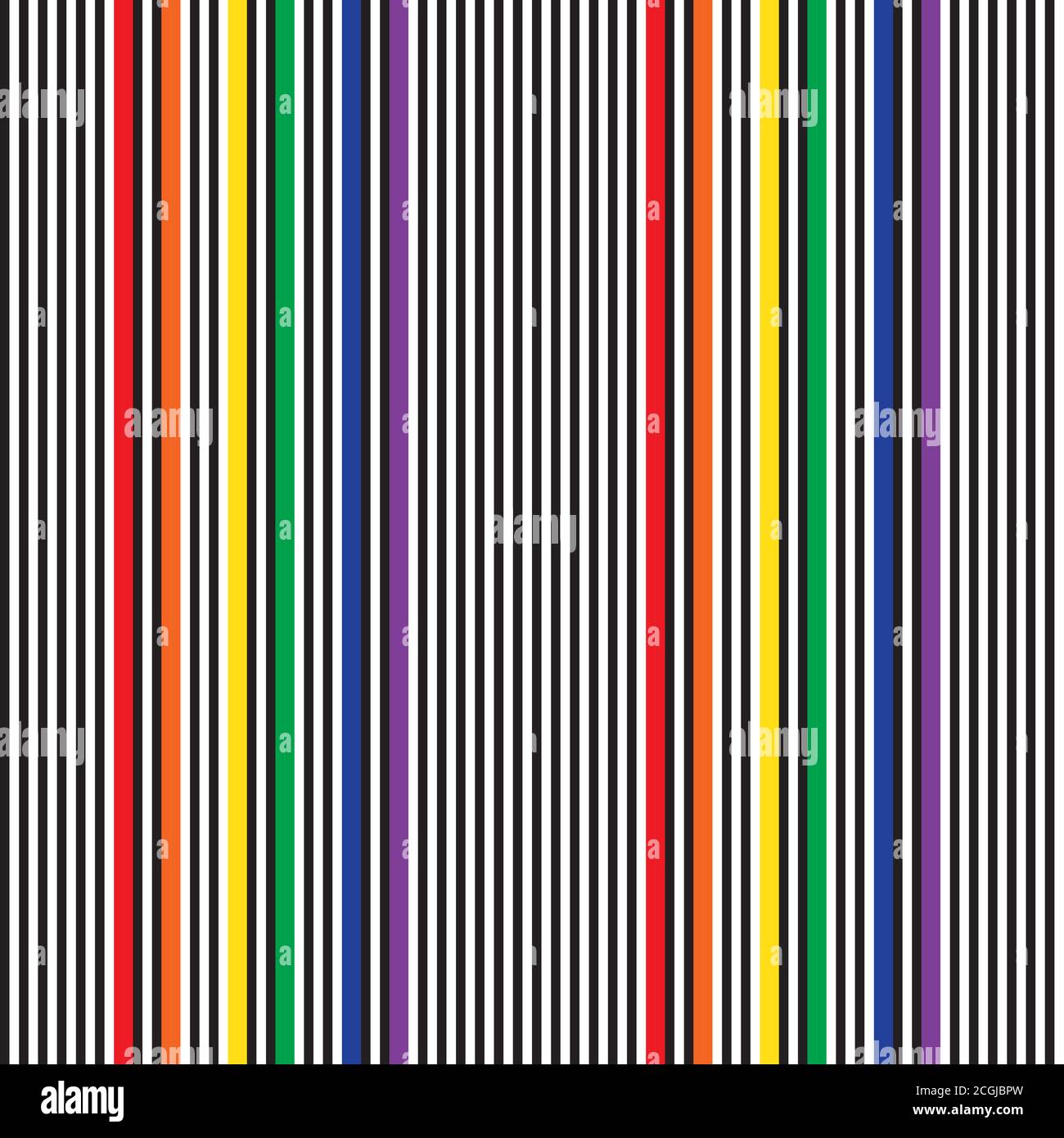 Rainbow striped seamless pattern background suitable for fashion textiles Stock Vector