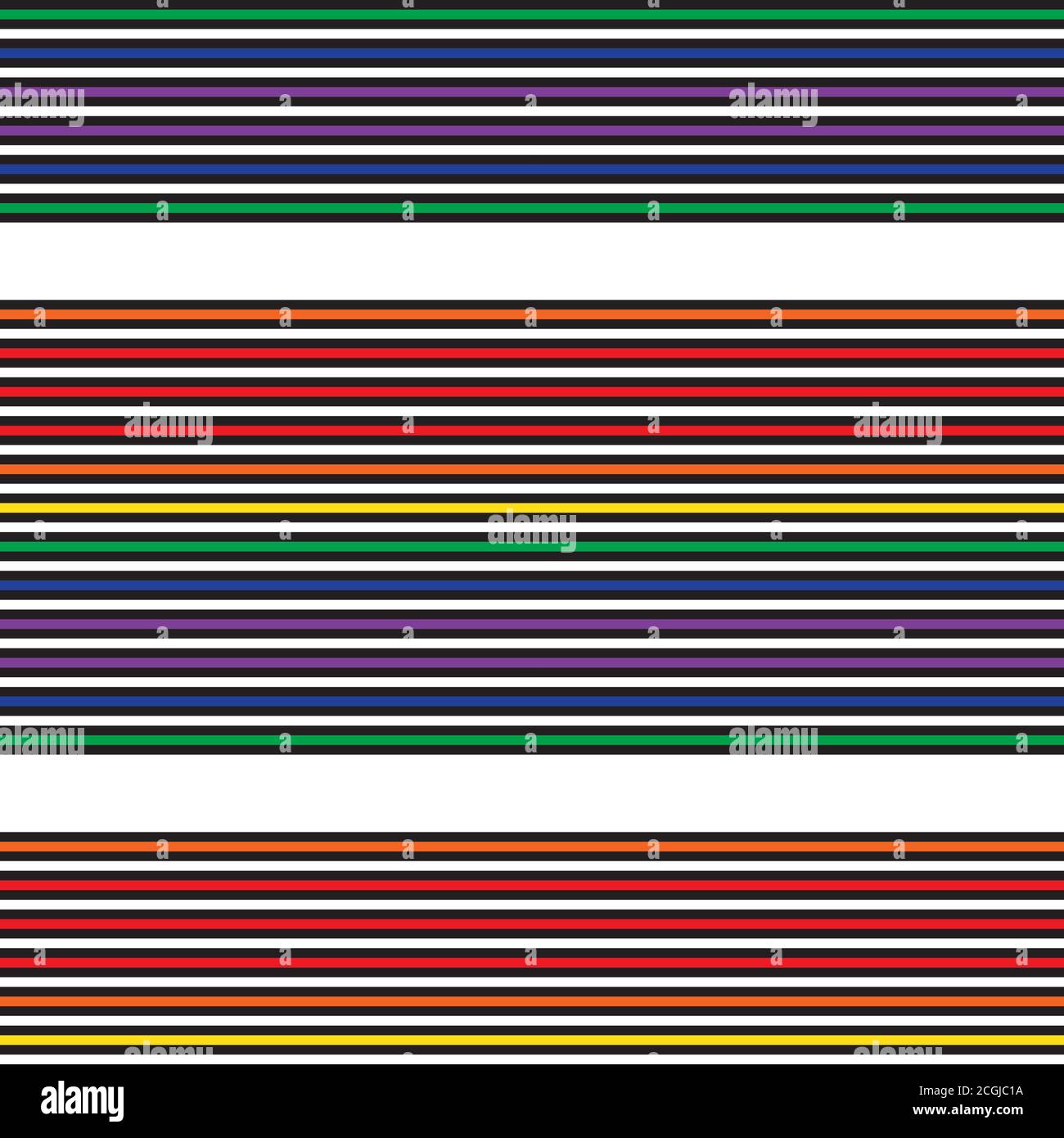 Rainbow striped seamless pattern background suitable for fashion textiles Stock Vector