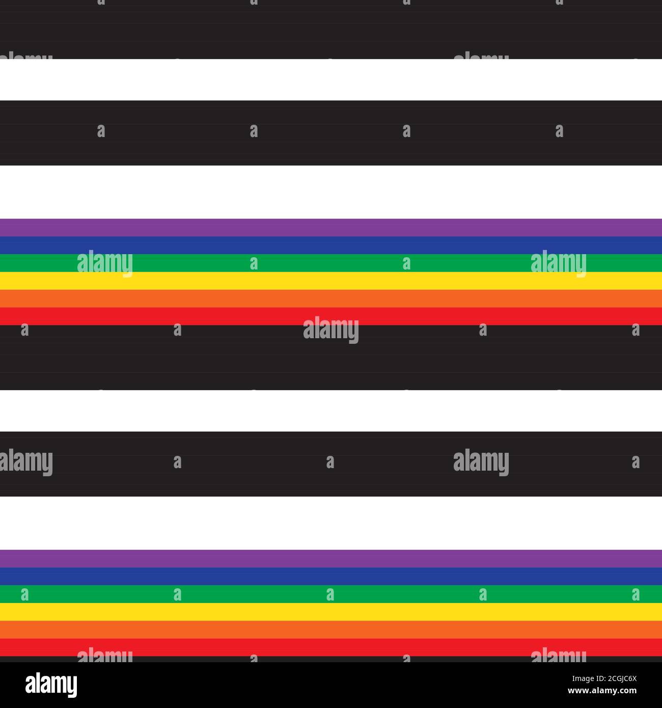 Rainbow striped seamless pattern background suitable for fashion textiles Stock Vector
