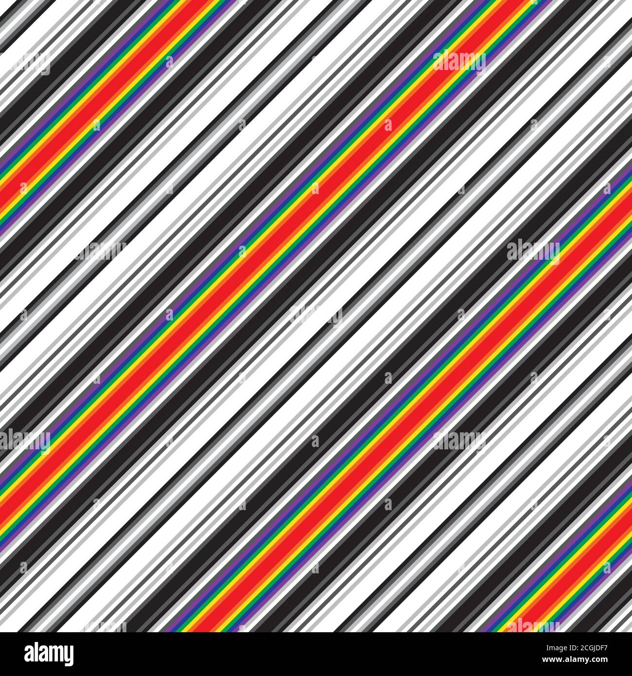 Rainbow striped seamless pattern background suitable for fashion textiles Stock Vector