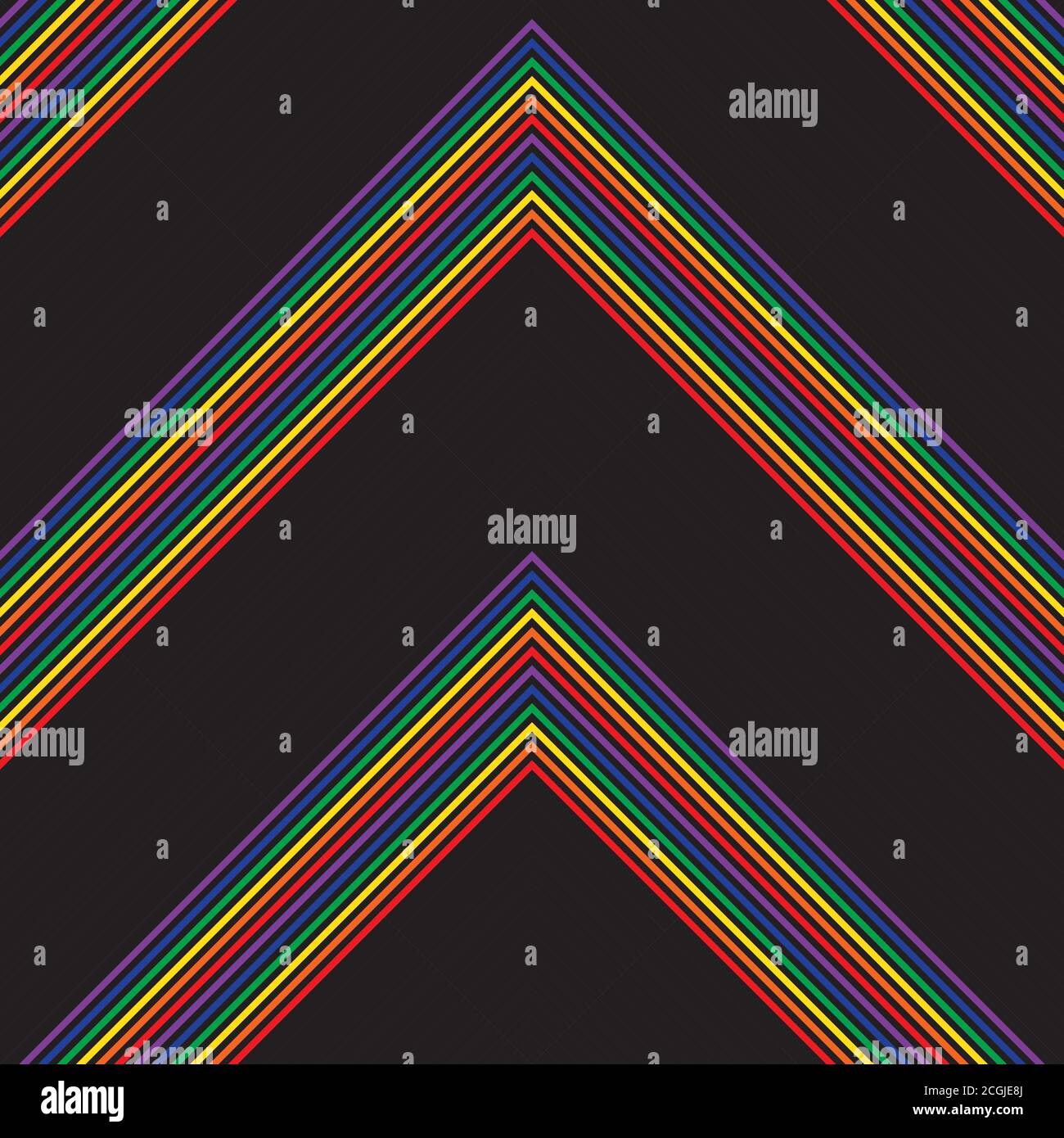 Rainbow striped seamless pattern background suitable for fashion textiles Stock Vector