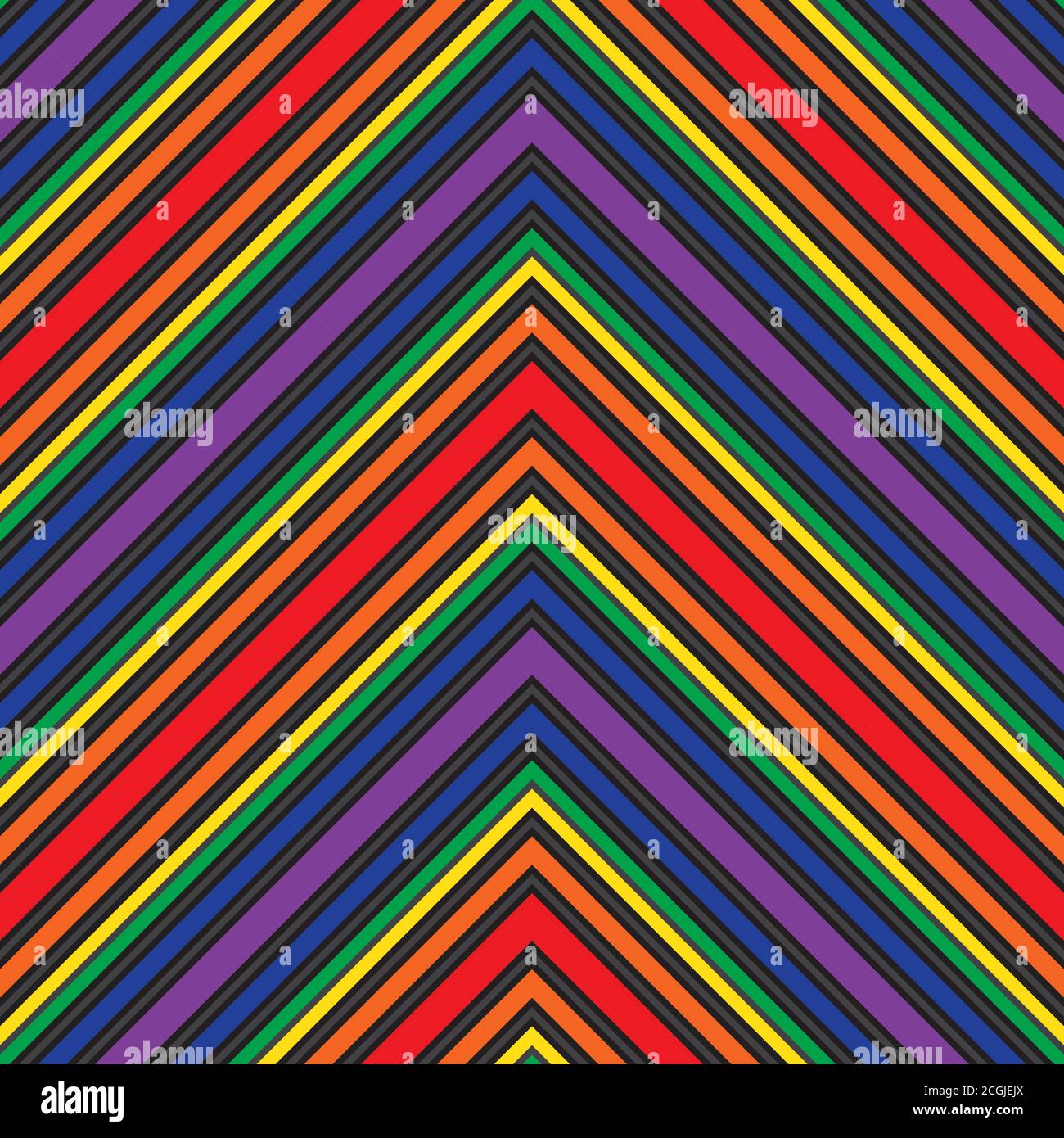 Rainbow striped seamless pattern background suitable for fashion textiles Stock Vector