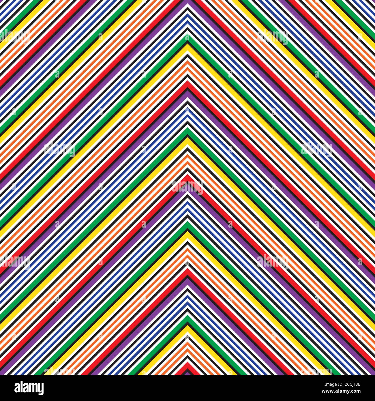 Rainbow striped seamless pattern background suitable for fashion textiles Stock Vector