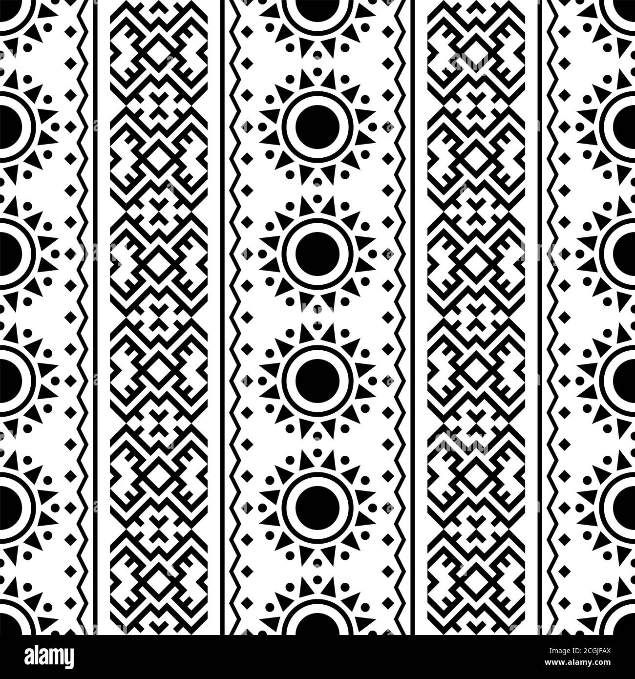 Traditional aztec seamless ethnic pattern texture design vector in ...