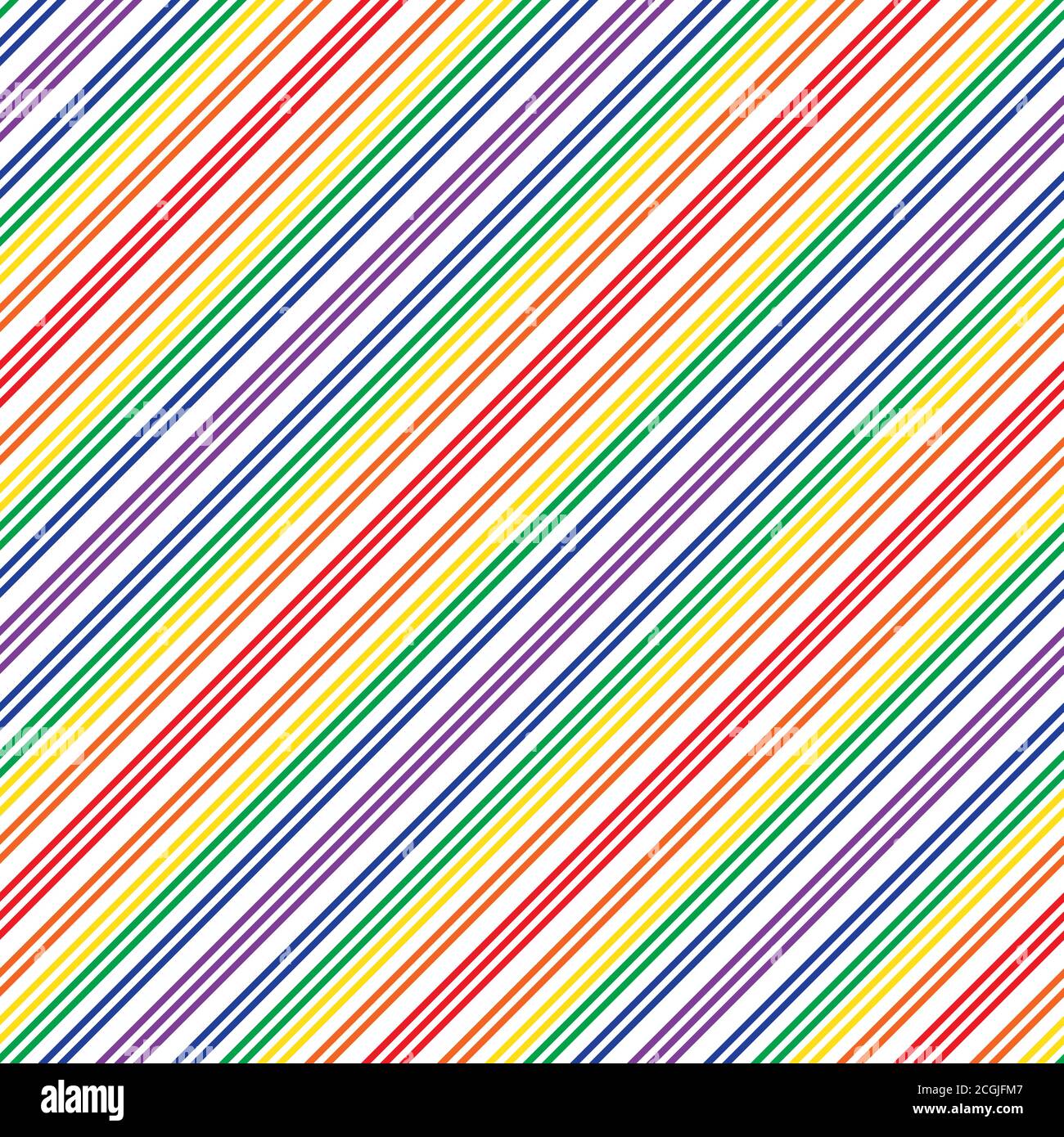 Rainbow striped seamless pattern background suitable for fashion textiles Stock Vector