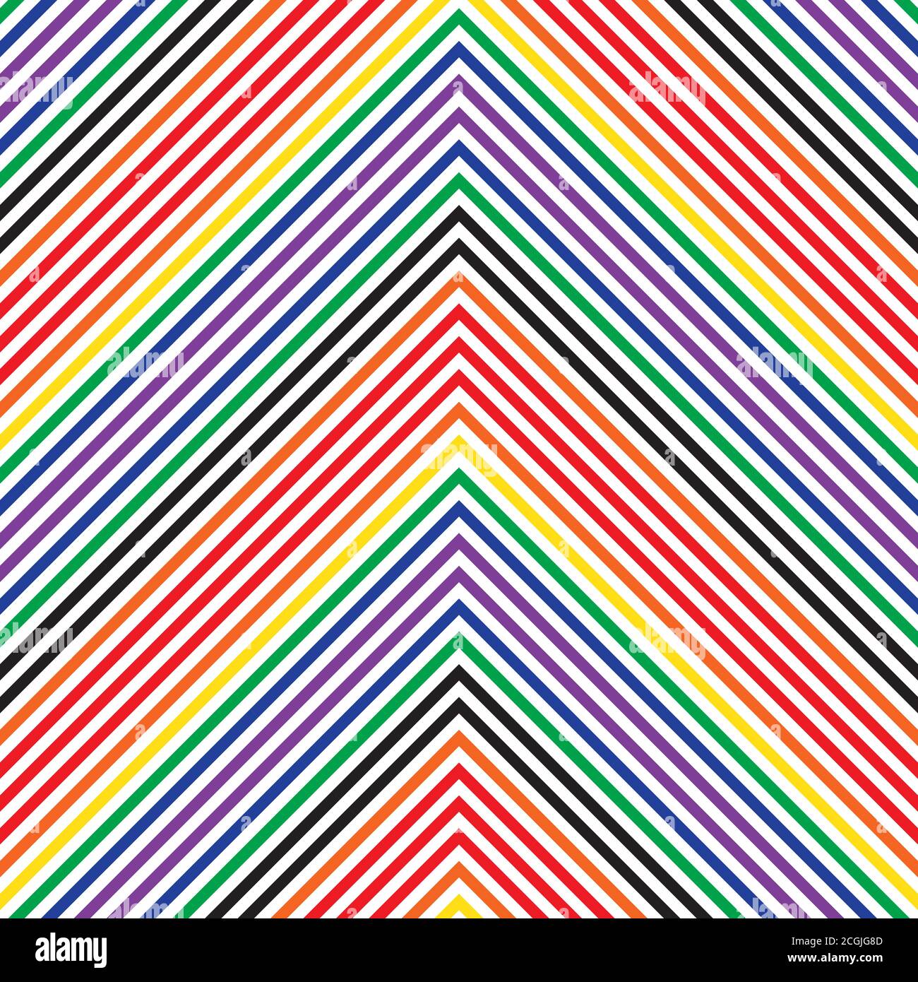 Rainbow striped seamless pattern background suitable for fashion textiles Stock Vector