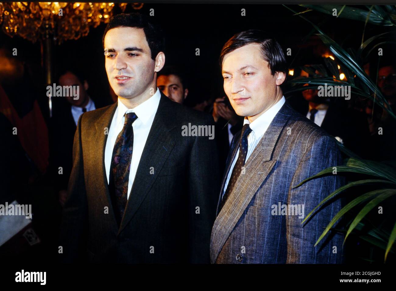 World Chess Championship, Karpov vs Kasparov, Lyon, France Stock Photo -  Alamy