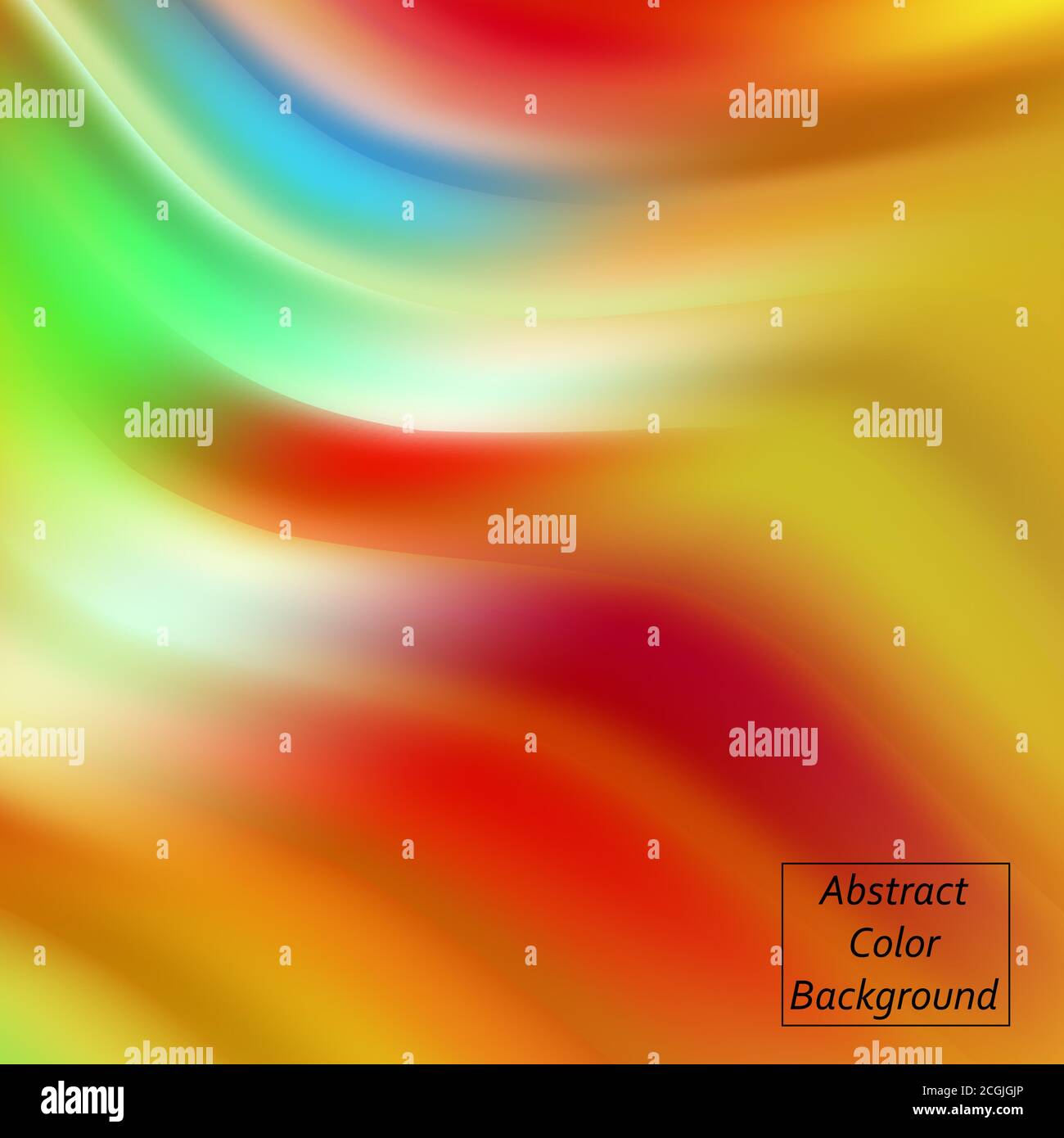 Abstract blurred gradient mesh background in vibrant rainbow colors. Colorful sleek banner template. Light editable soft color vector illustration in Stock Vector
