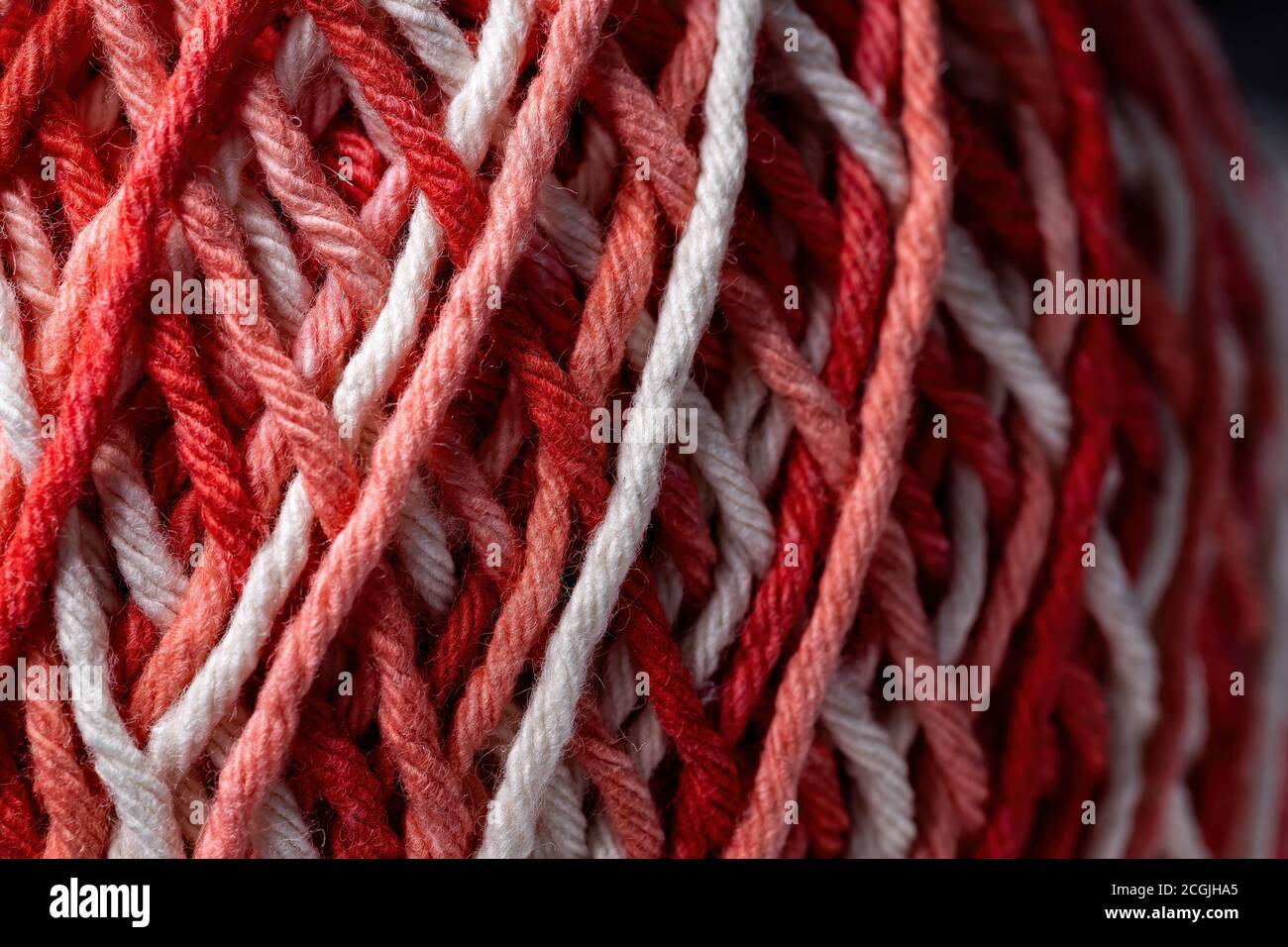 crochet thread with selective focus Stock Photo