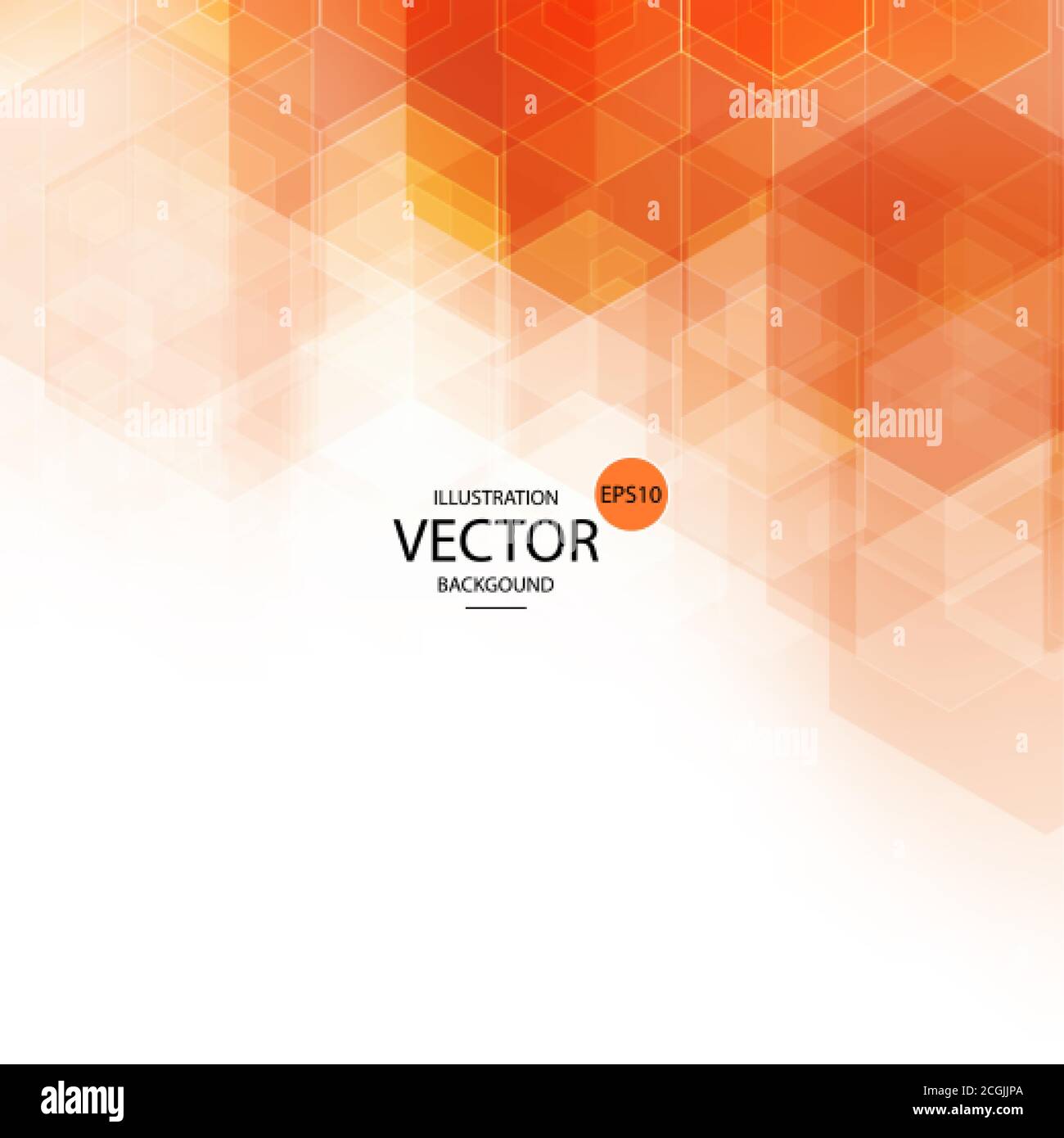 Brochure design template, abstract hexagon background. eps 10 Stock Vector