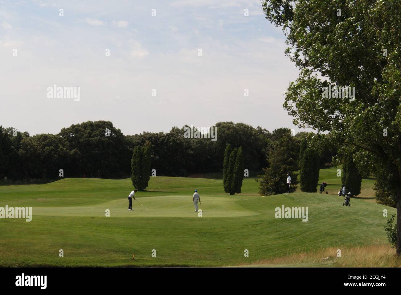 Imágenes de jugadores de golf - Campo de golf Stock Photo