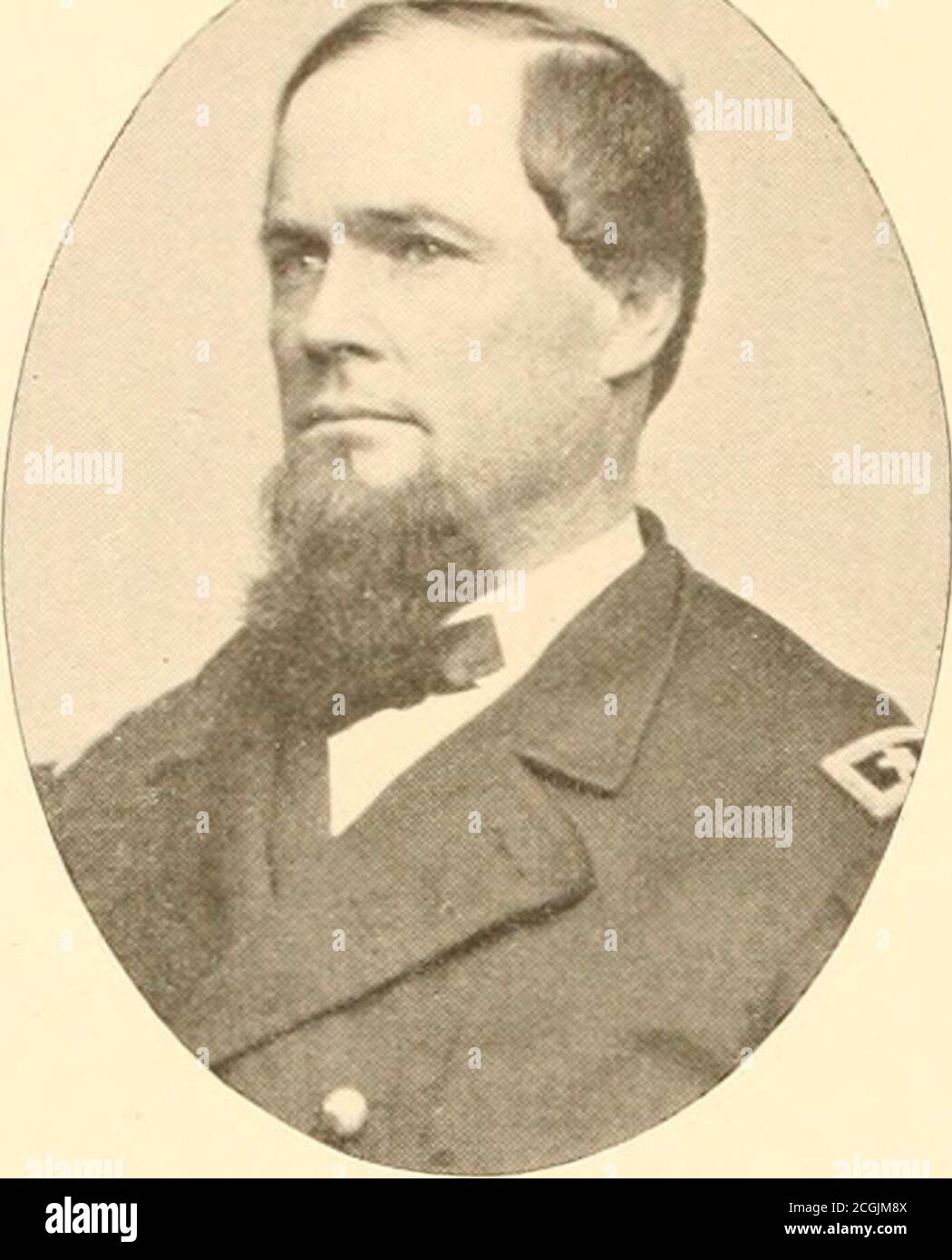 . Officers of the army and navy (volunteer) who served in the civil war . ast gun was firedand the last of the enemy had surrendered. On leaving the army, he in the fall of 1866 marriedAnnie E., oldest daughter of Joseph F. and Annie E. Birch,of Georgetown, LI C, and has a family of four daughters,—namely, Louise, Josephine, Carrie H., and Marguerite,having buried one, an only son, Edward Grant. Having studied law, Major Lawrence was admitted topractise at the bar of the District Courts and the courtsof the count) of Montgomery, Maryland. He has beenfor several years chief of section in the Ge Stock Photo