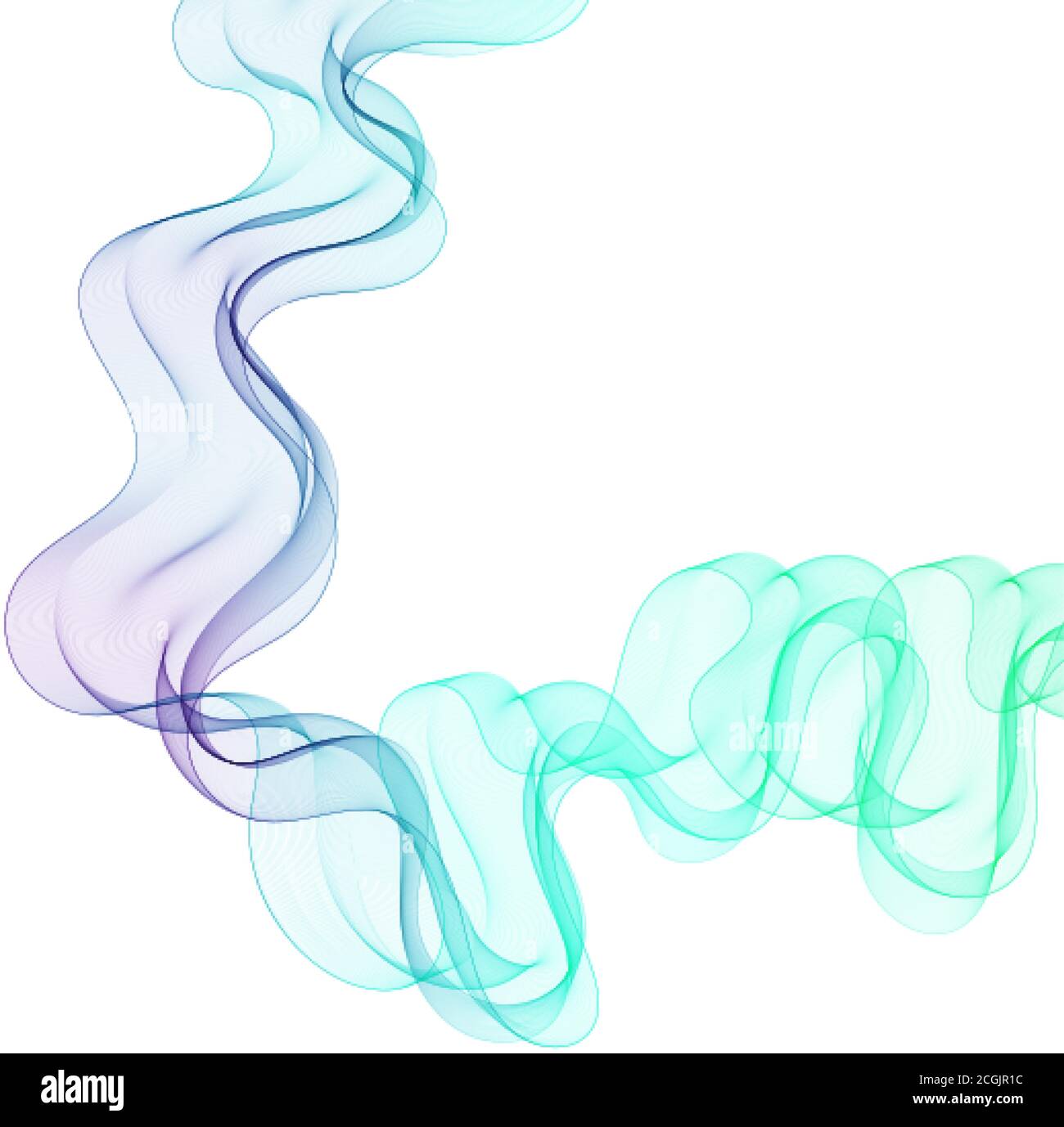 Abstract colorful wave. vector background template. Vector, EPS10. Stock Vector