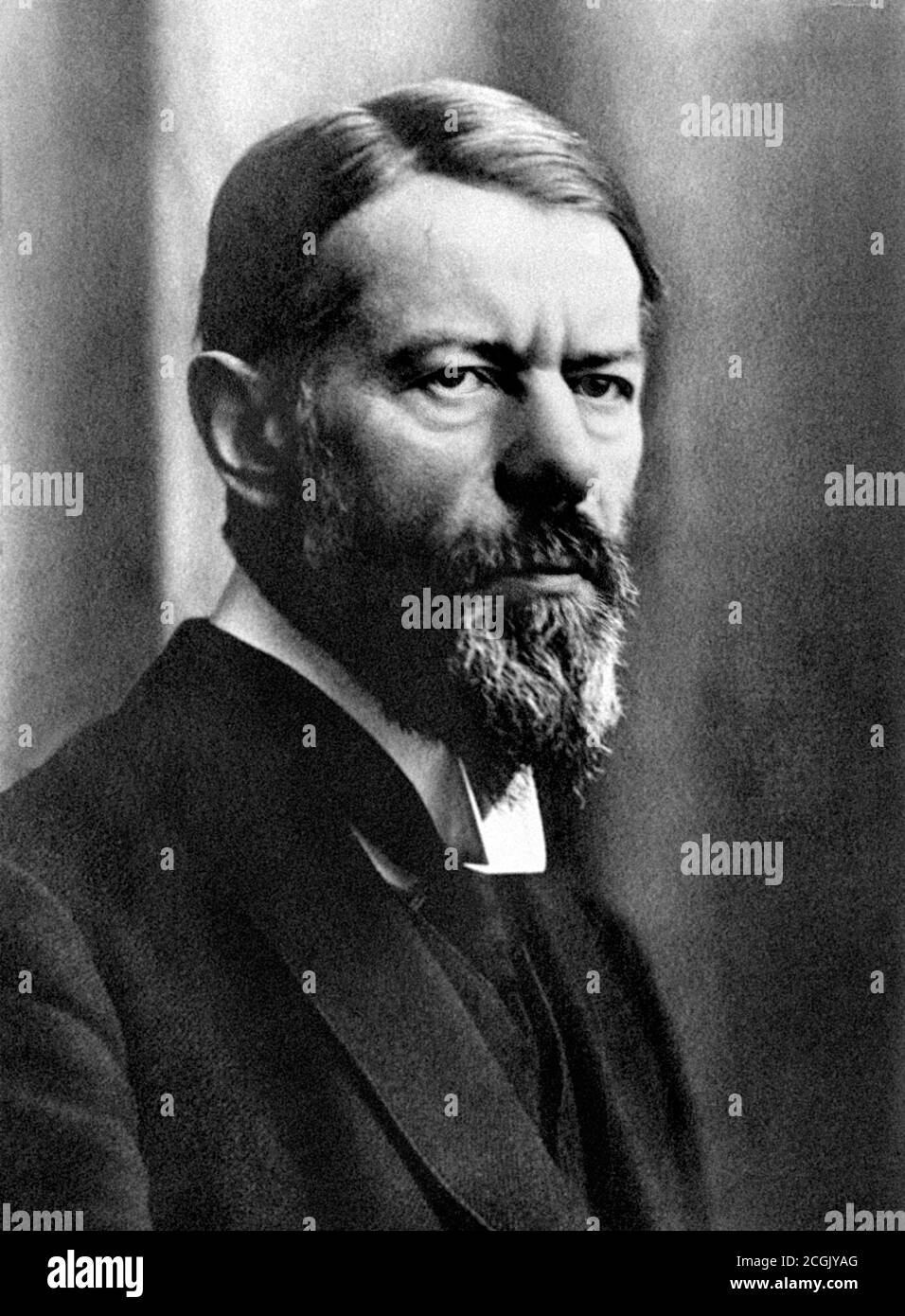 Max Weber. Portrait of Maximilian Karl Emil Weber (1864-1920), 1918. Weber was a German sociologist, philosopher, jurist, and political economist Stock Photo