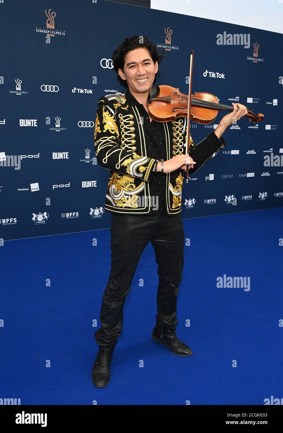 Berlin, Germany. 11th Sep, 2020. The violinist Iskandar Widjaja comes to the presentation of the German Acting Prize. The award has been presented by the German Federal Association of Actors (BFFS) since 2012. Credit: Jens Kalaene/dpa-Zentralbild/dpa/Alamy Live News Stock Photo