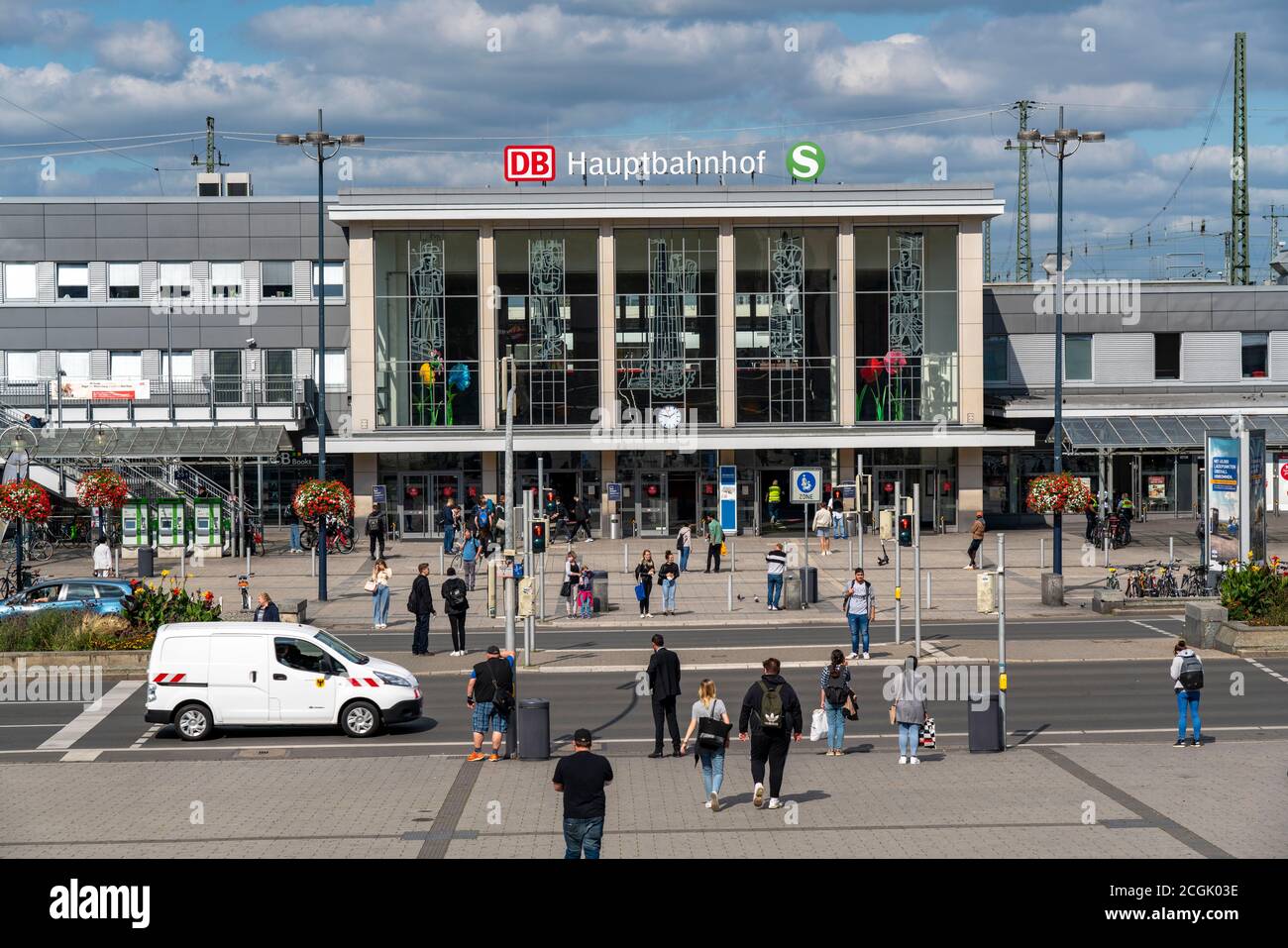 Dortmund main station and city center hires stock photography and
