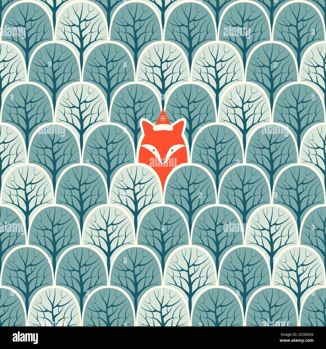 Red fox in tree Stock Vector Images - Alamy