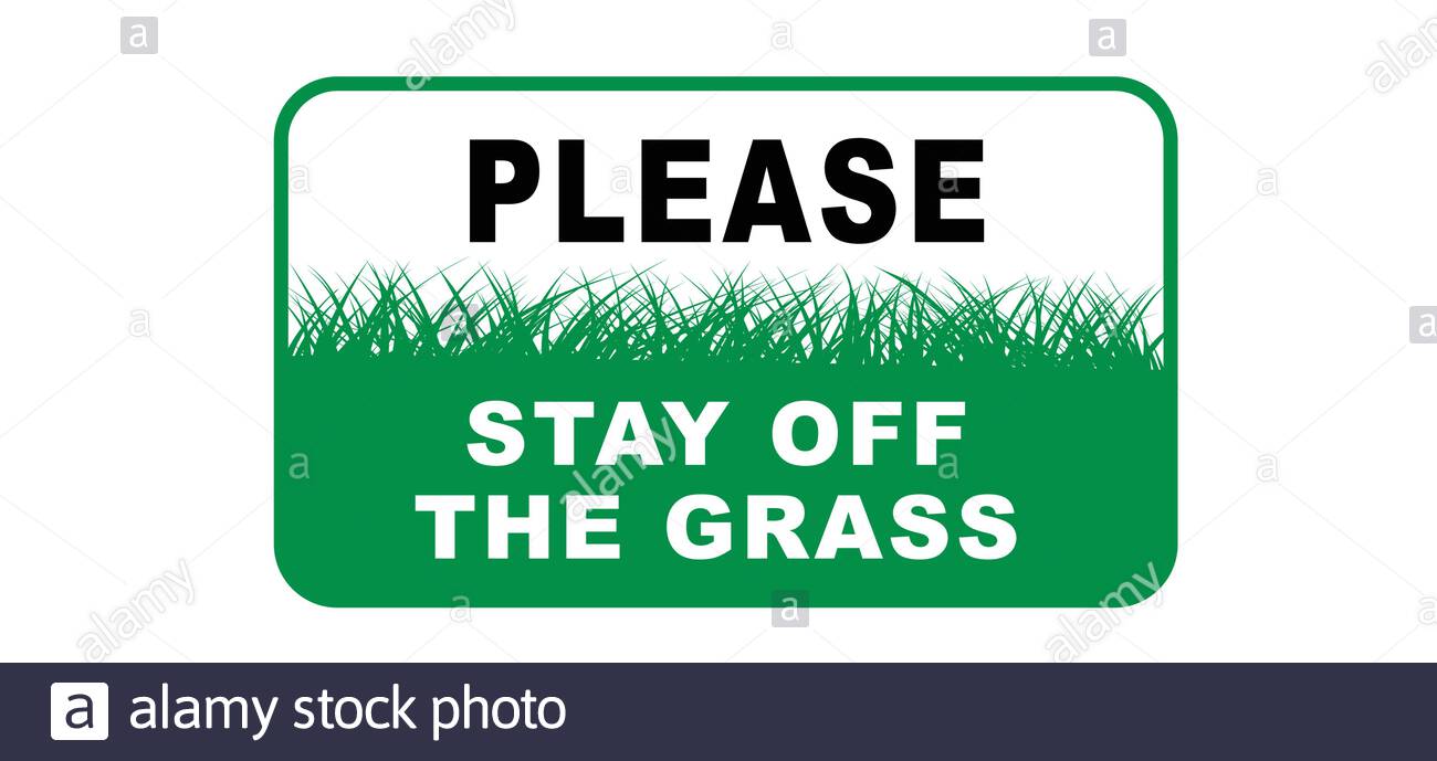 Please Keep Of The Lawns High Resolution Stock Photography And Images Alamy