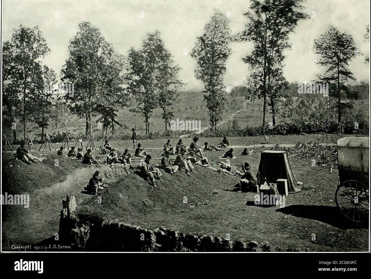 . Original photographs taken on the battlefields during the Civil War