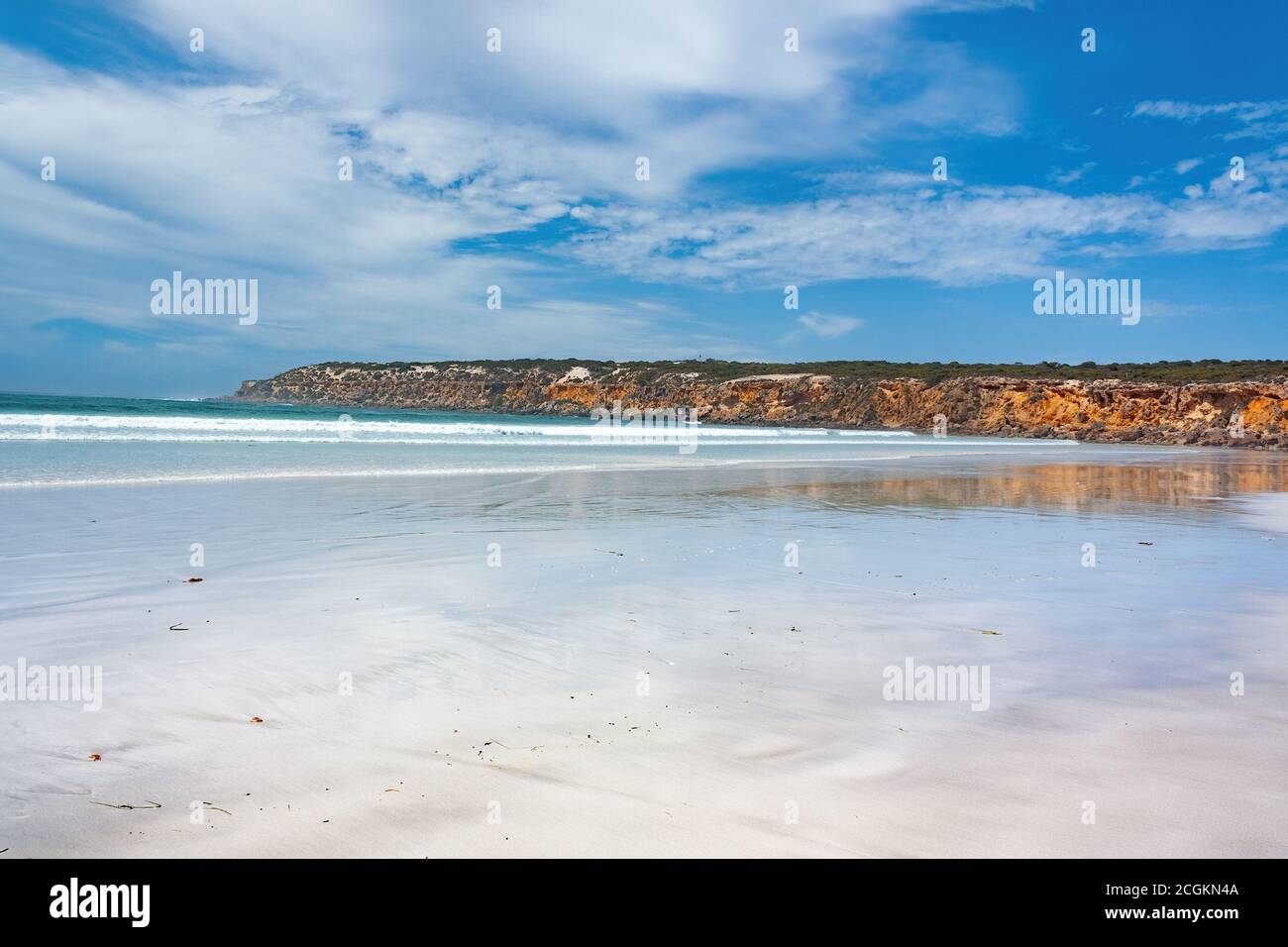 Beautiful Empty Beach In Port Lincoln Australia Stock Photo Alamy