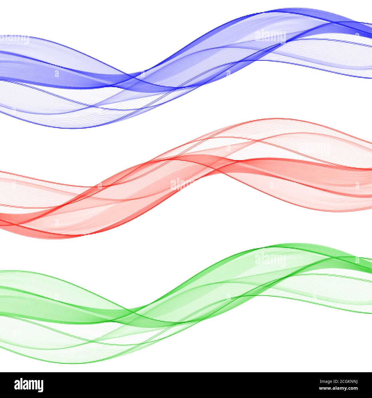 A set of abstract waves. Vector lines eps10 Stock Vector Image & Art ...