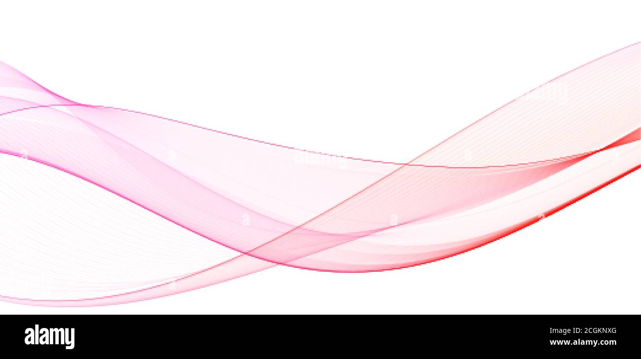 Red abstract wave. Background image for banner. eps10 Stock Vector