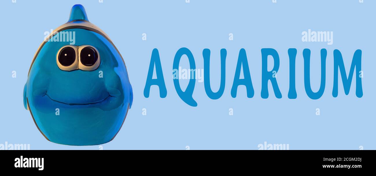 Close up of a terracotta fish. Aquarium concept Stock Photo Alamy