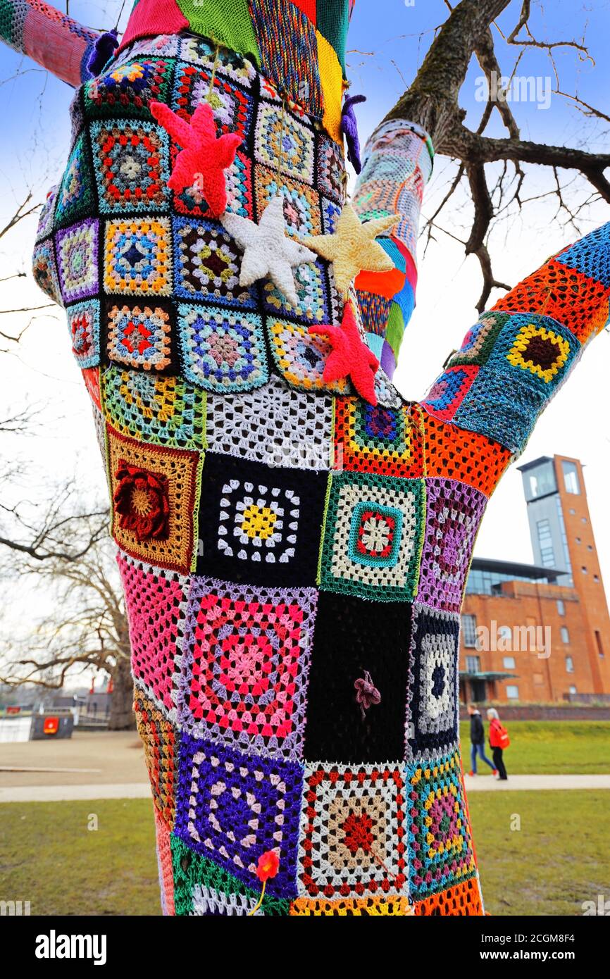 Yarn bombing photos hires stock photography and images Alamy