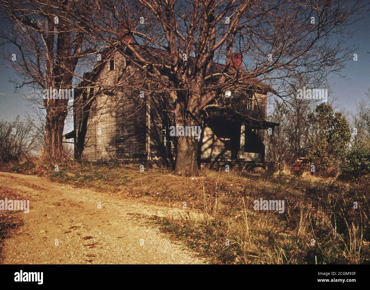 The Owners of This Farm Sold Out to the Hanna Coal Company in 1972, Off Route 800, near Barnesville, Ohio, and Steubenville. 10/1973 Stock Photo