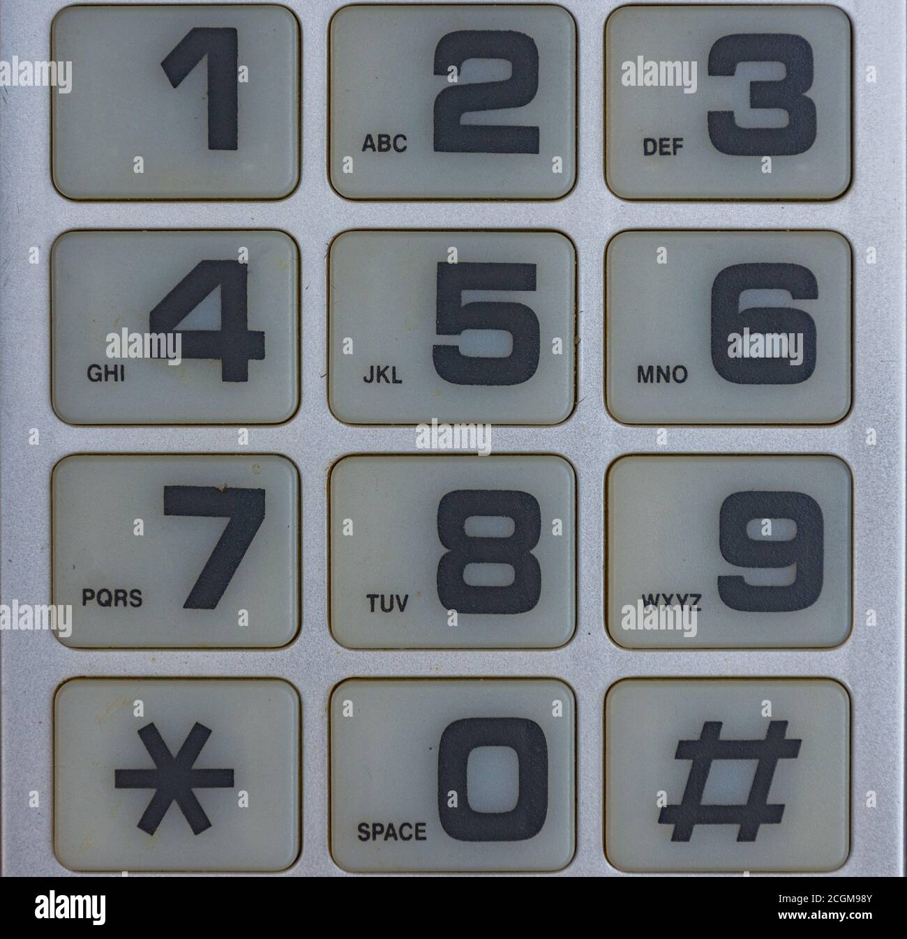 Closeup of a numeric keypad of an analog telephone Stock Photo Alamy