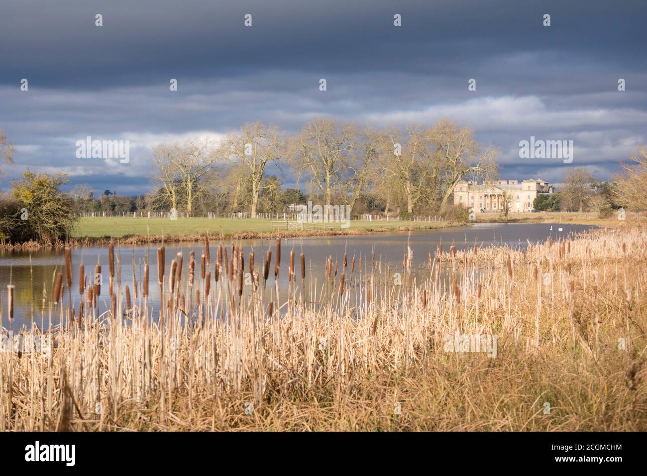 Wintertime at Croome park, Croome Court, Worcestershire, England, Uk Stock Photo