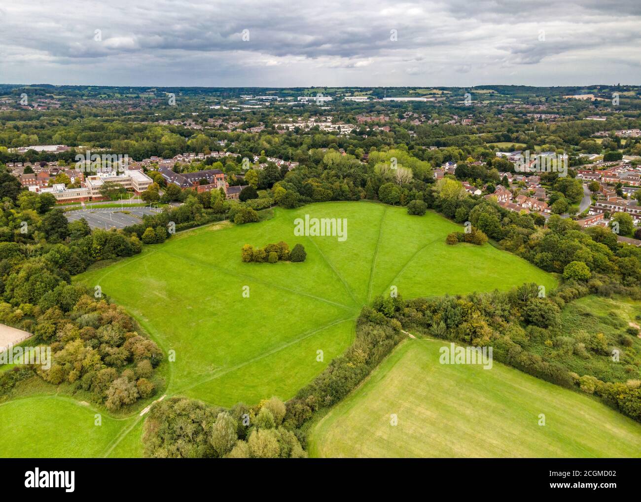 Proposed site for new cemetery in Ipsley, Redditch, Worcestershire. Stock Photo