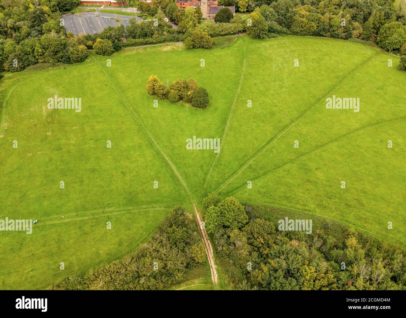 Proposed site for new cemetery in Ipsley, Redditch, Worcestershire. Stock Photo