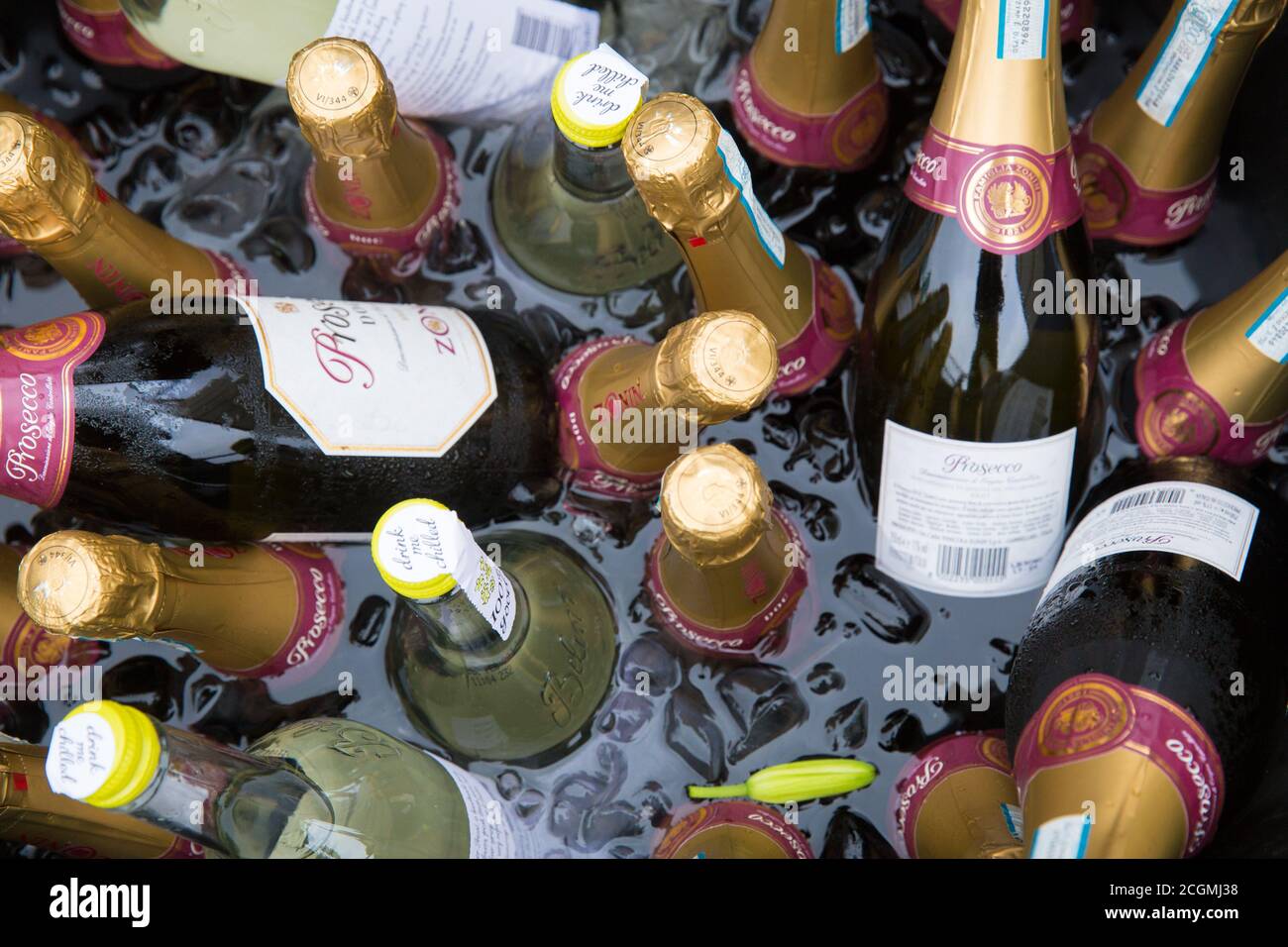 Prosecco bottles Stock Photo
