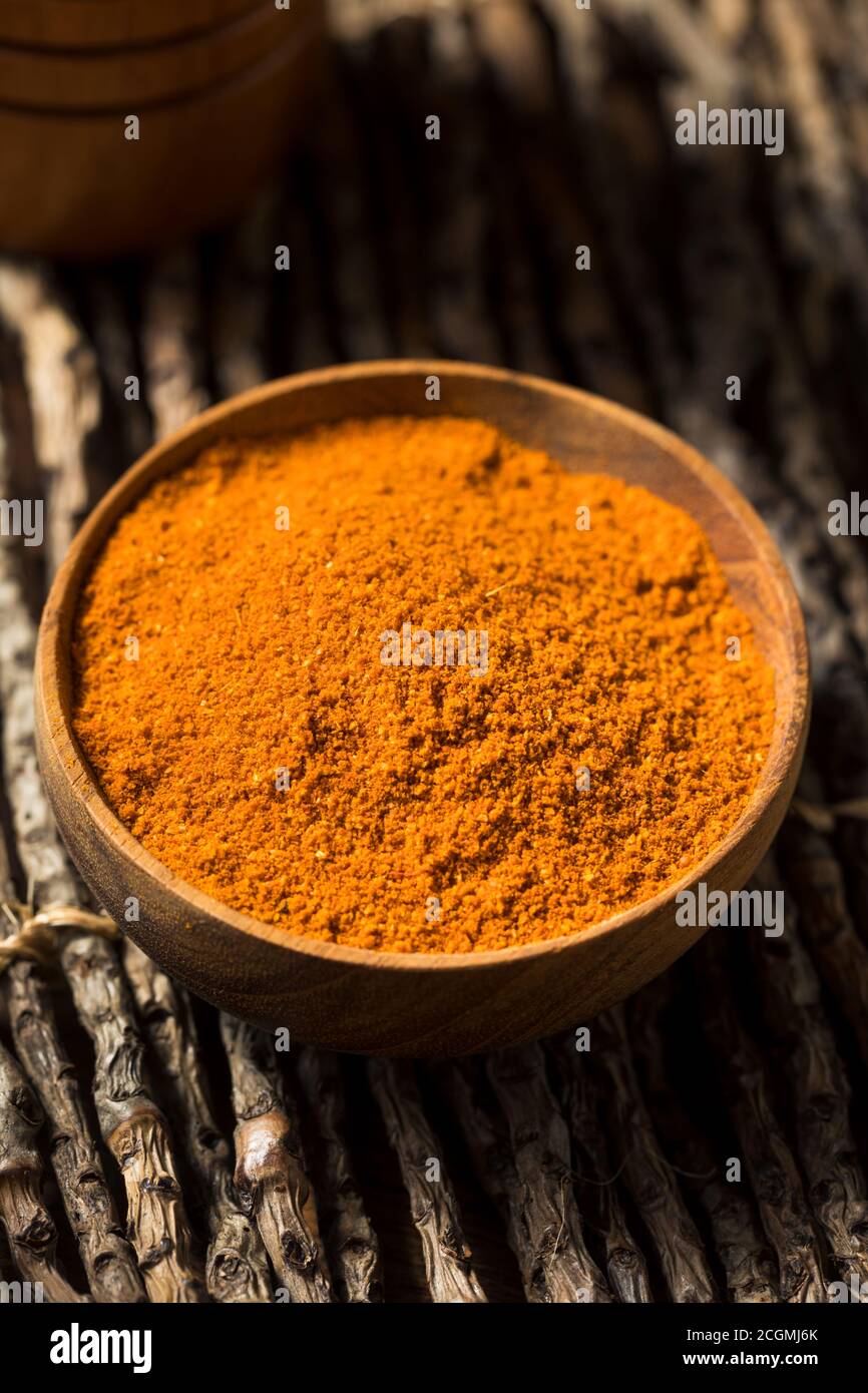 Raw Organic Indian Tandoori Spices in a Bowl Stock Photo
