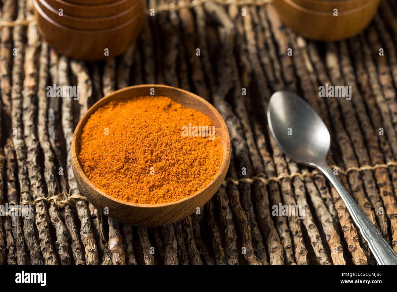 Raw Organic Indian Tandoori Spices in a Bowl Stock Photo