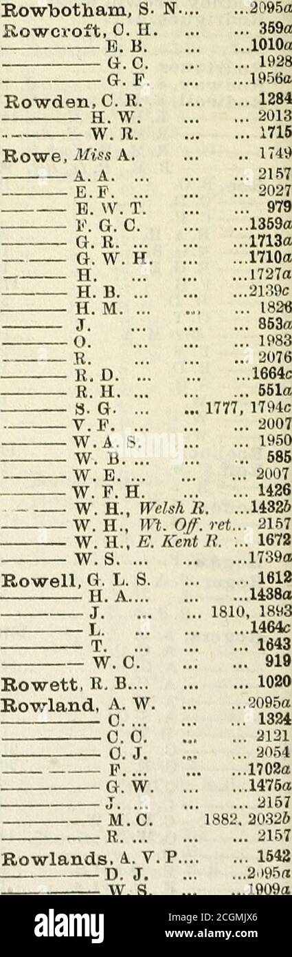 E W Rout High Resolution Stock Photography And Images Alamy