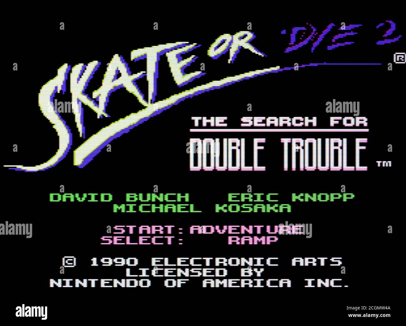 Skate or Die 2 - Nintendo Entertainment System - NES Videogame - Editorial  use only Stock Photo - Alamy