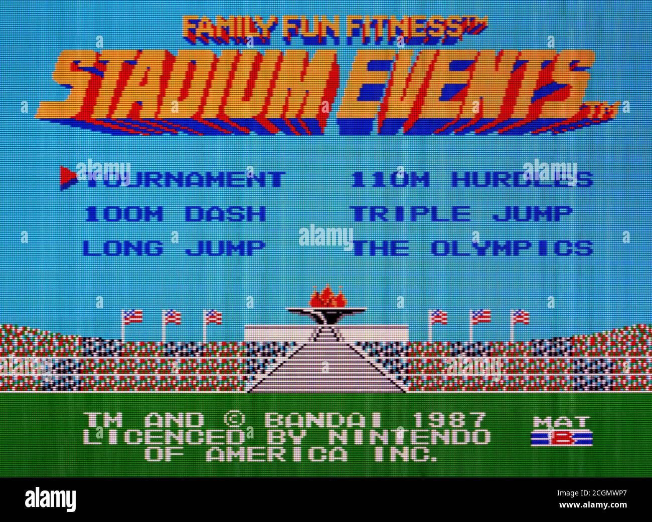 Stadium Events - Nintendo Entertainment System - NES Videogame - Editorial use only Stock Photo