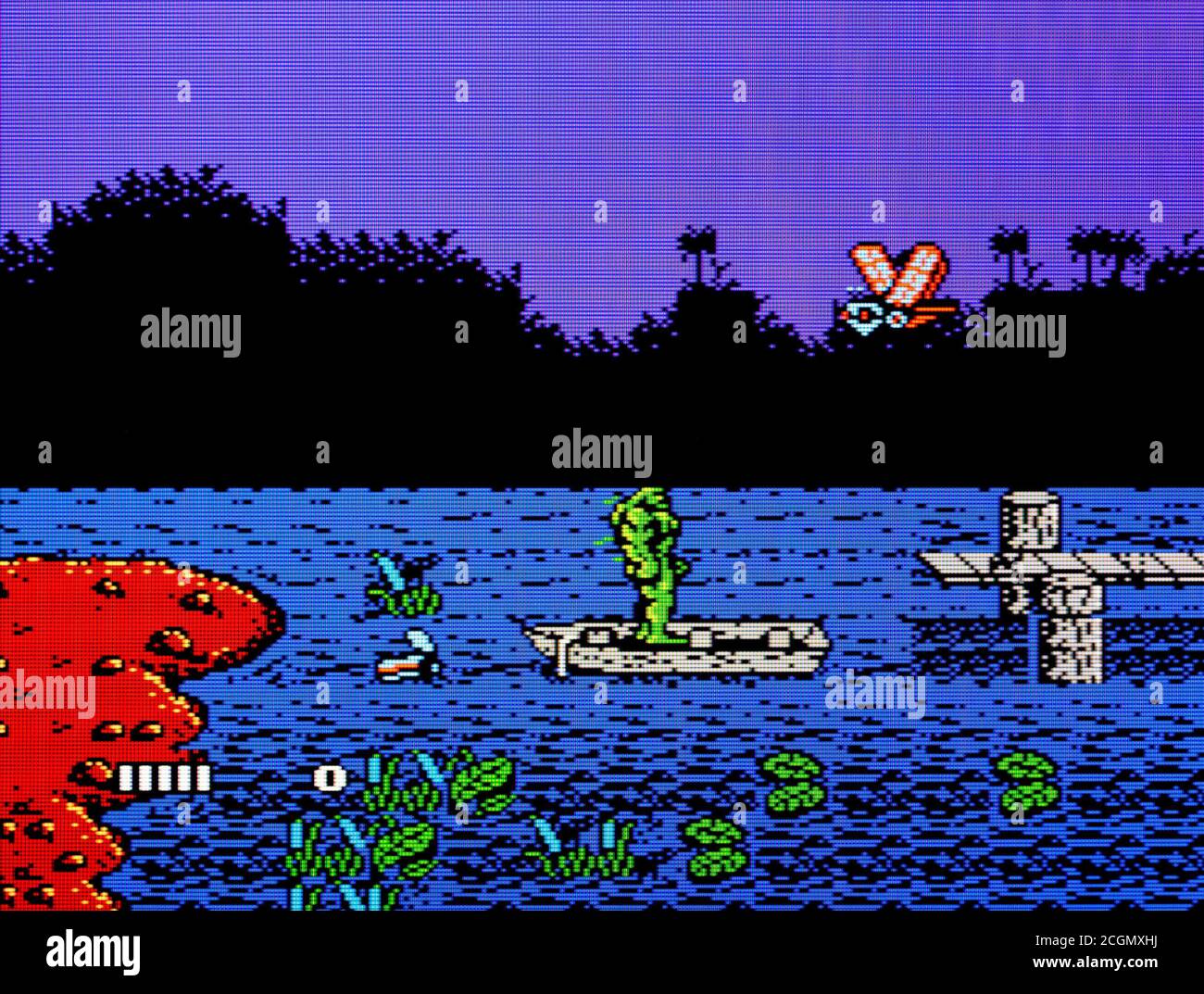 Swamp Thing - Nintendo Entertainment System - NES Videogame - Editorial use only Stock Photo