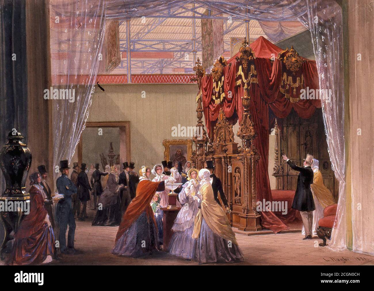 Haghe Louis - the Great Exhibition - Austria - Belgian School - 19th  Century Stock Photo