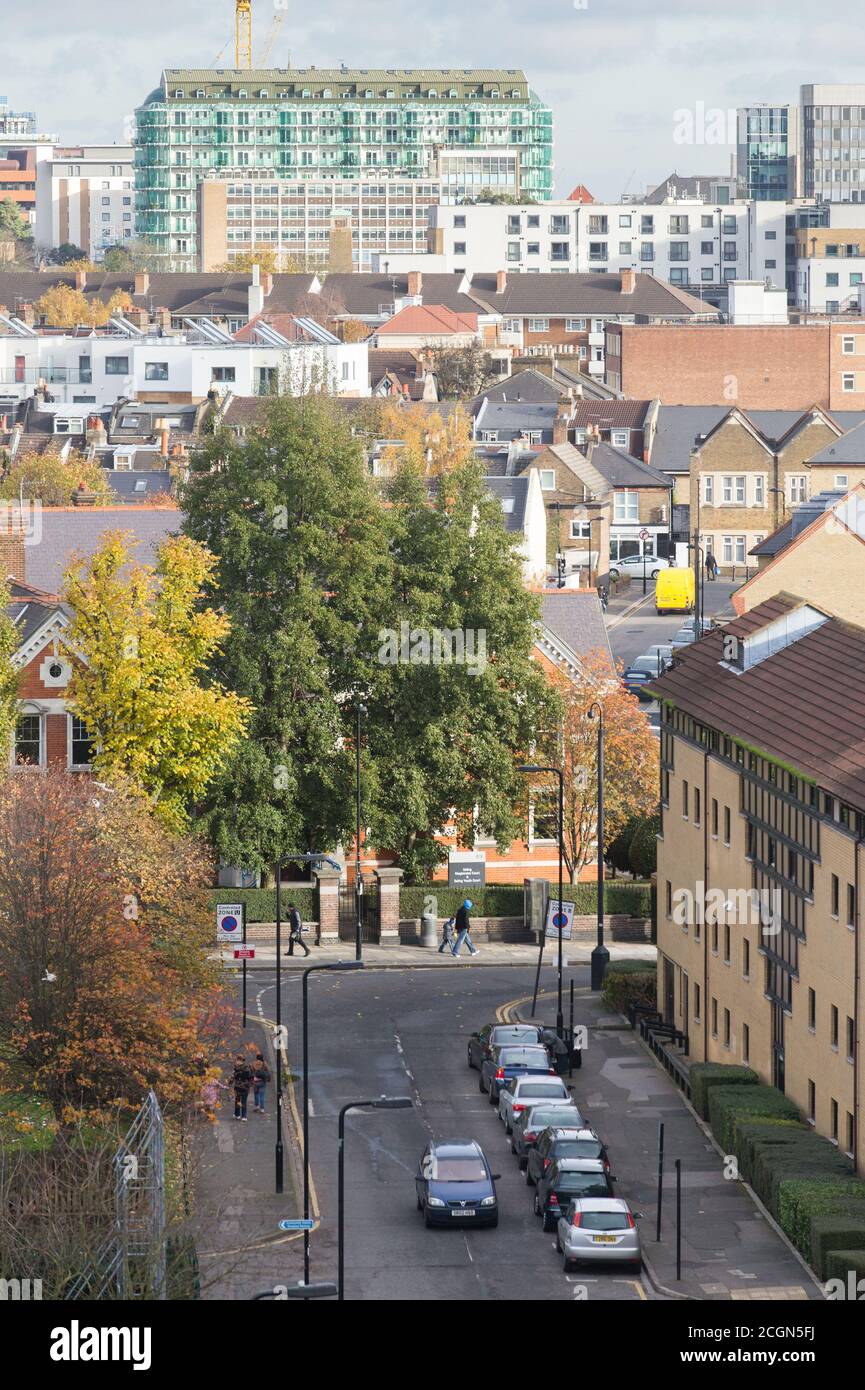 West Ealing skyline, Cavalier house Stock Photo Alamy