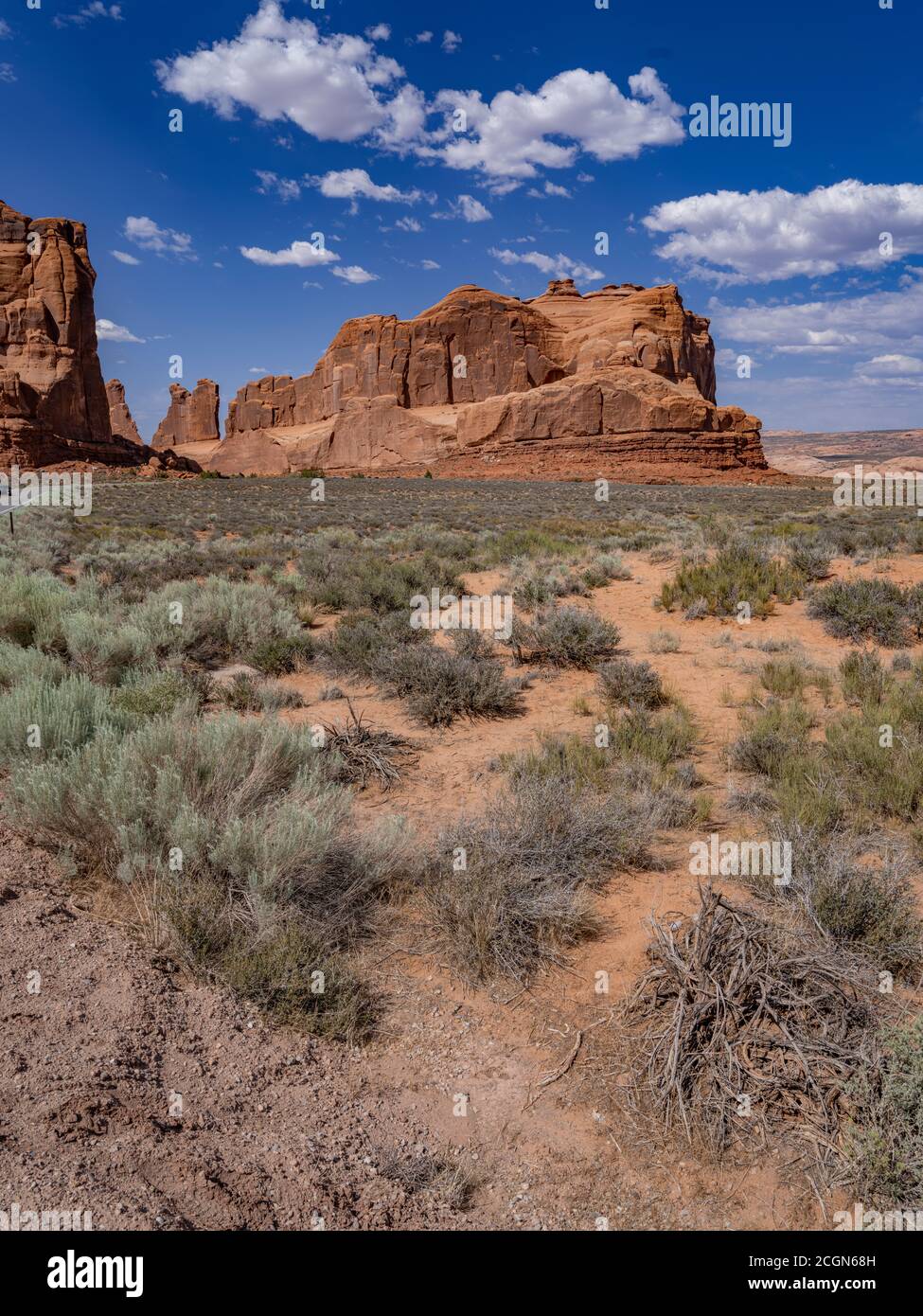 Scenic Drive, Arches National Park, Utah USA Stock Photo