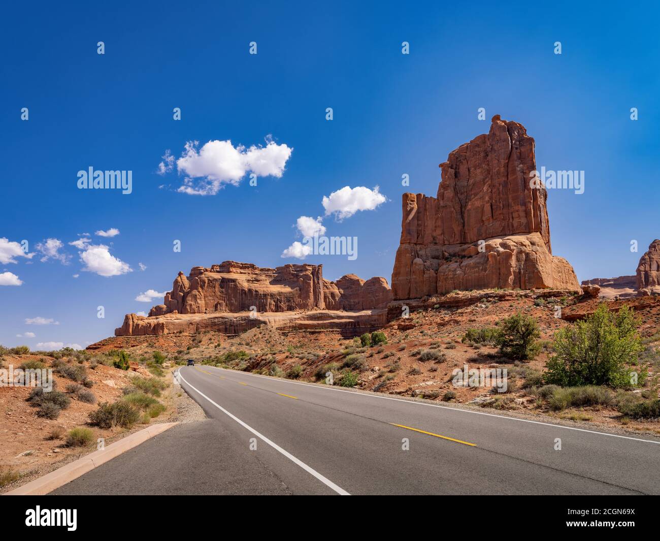 Scenic Drive, Arches National Park, Utah USA Stock Photo