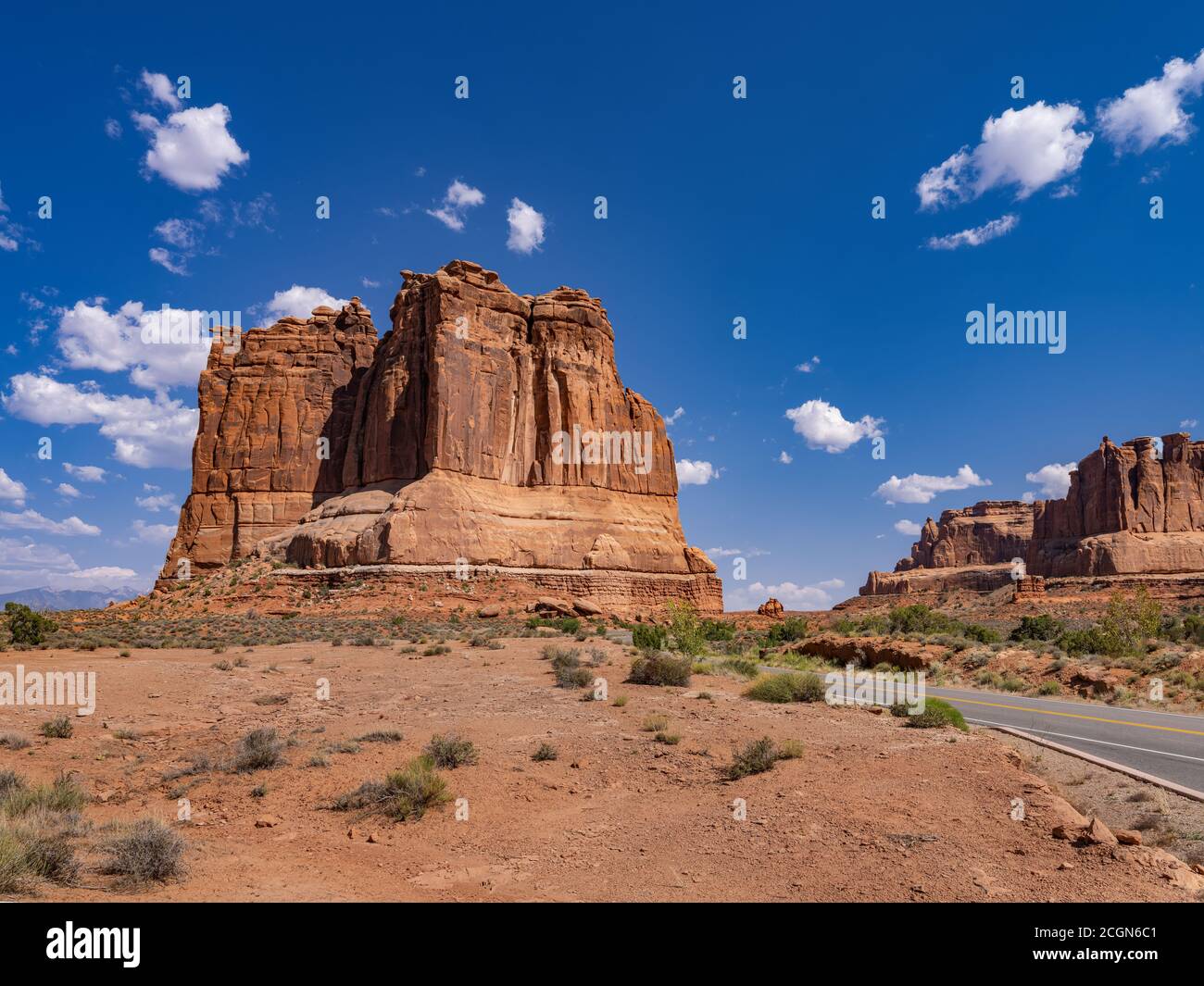 Scenic Drive, Arches National Park, Utah USA Stock Photo