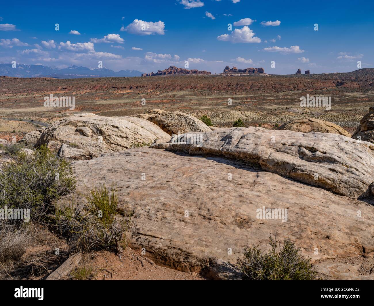 Scenic Drive, Arches National Park, Utah USA Stock Photo