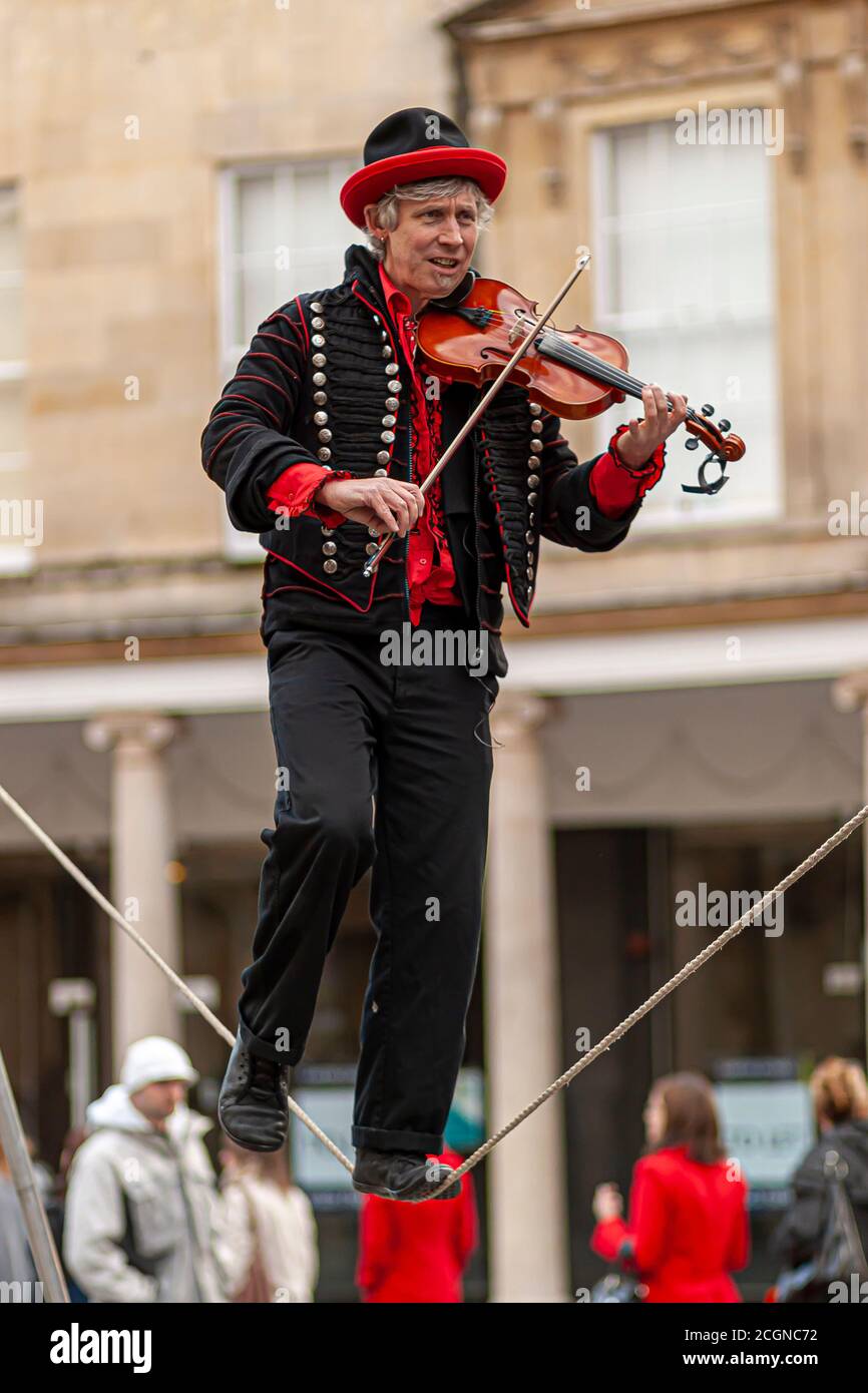 Tight Rope Playing Instruments Man tight pants hi-res stock photography and images - Alamy