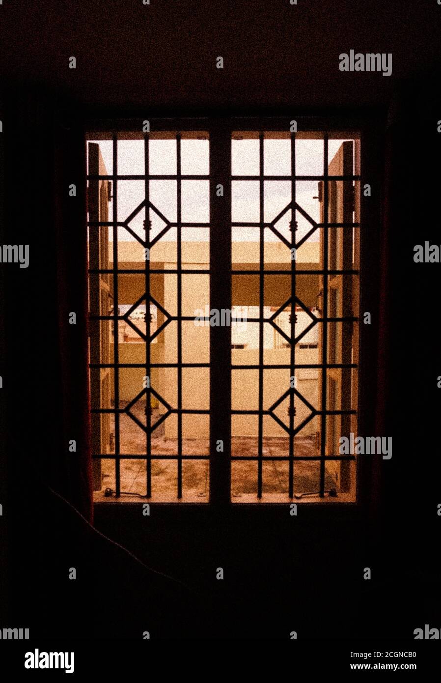 Metal frame window interior hi-res stock photography and images - Alamy
