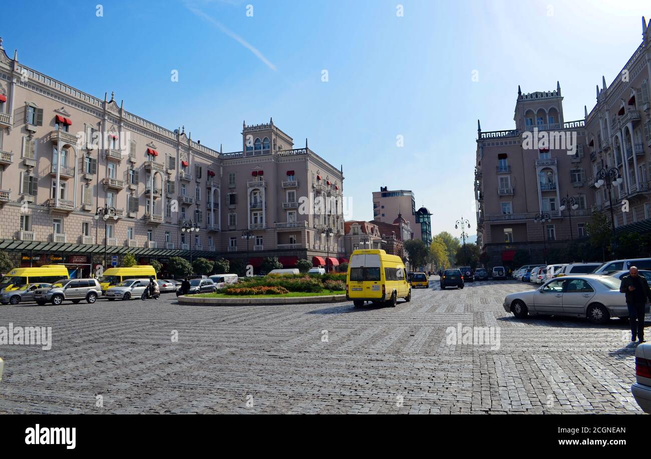 Republic Tbilisi Plaza on David Agmashenebeli Street Stock